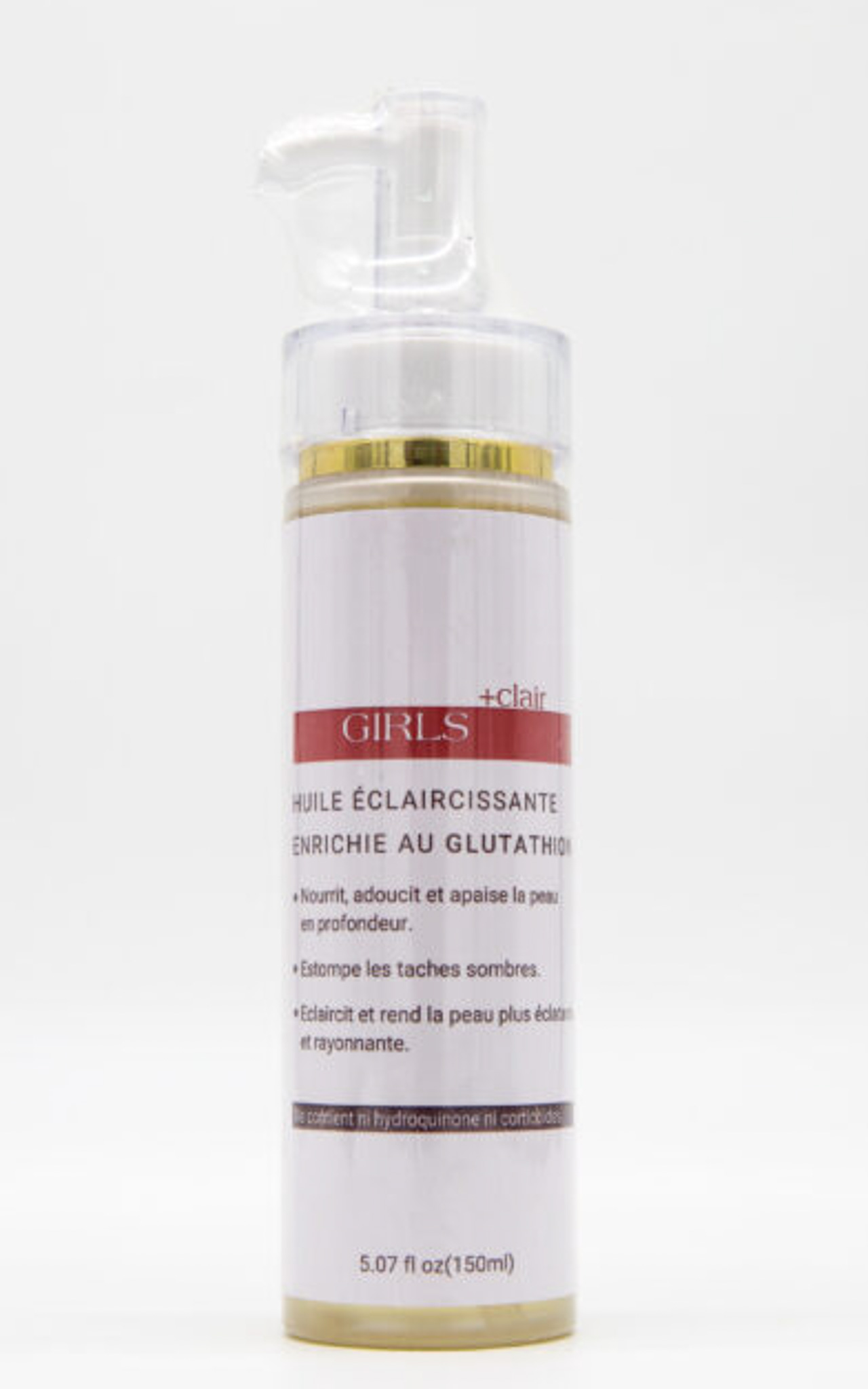 Huile éclaircissante enrichi eau gluthation – Image 2